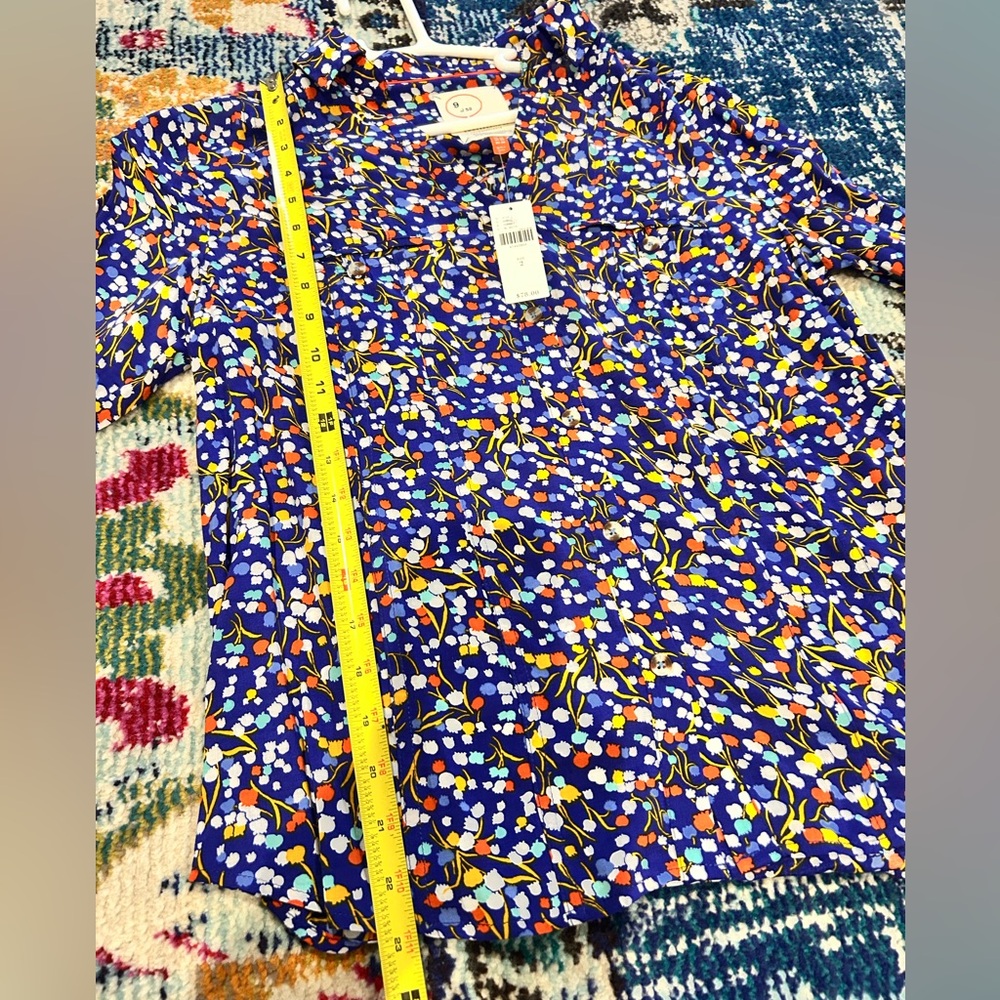 NWT!! Anthropologie 9 of 52 Conversations Pop Potpourri Colloquial Buttondown - Picture 7 of 11